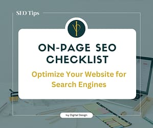 on page seo checklist